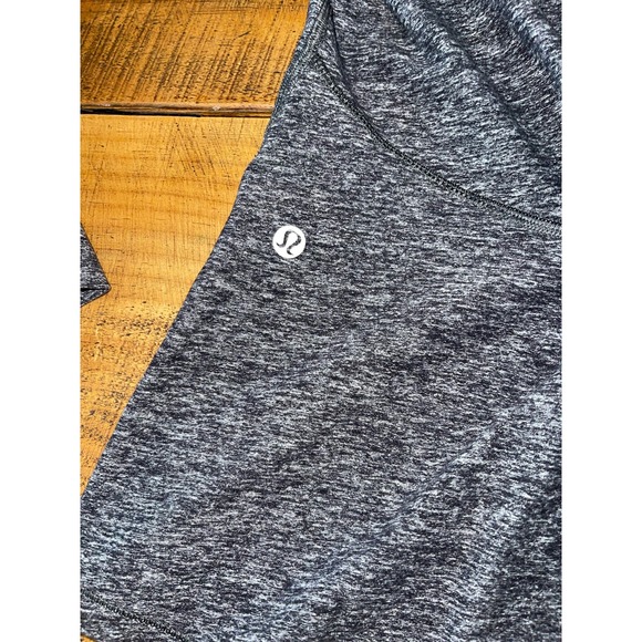 Womens Lululemon Warm Your Core Long Sleeve High Neck Top‎ Pleated Back Gray - Picture 7 of 8